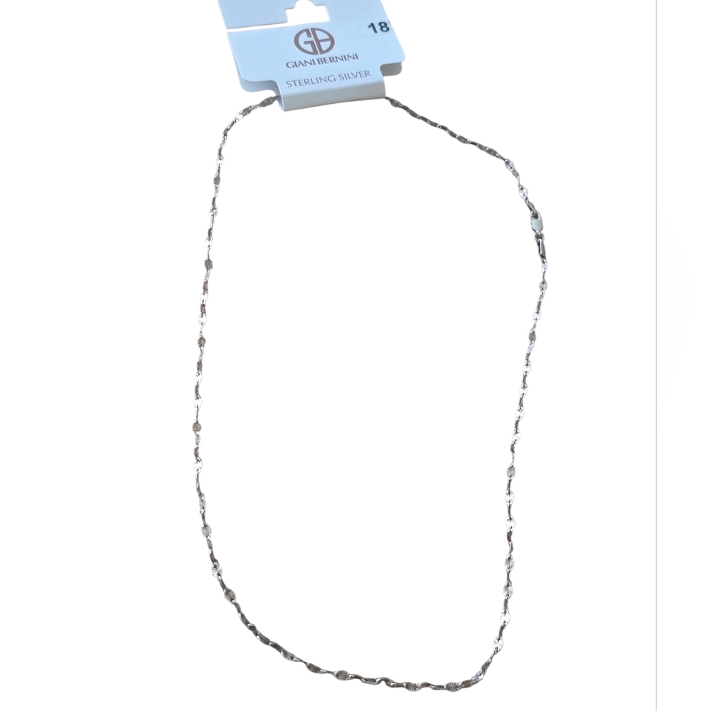 $45 Giani Bernini Sterling Silver Necklace Women New 18inches